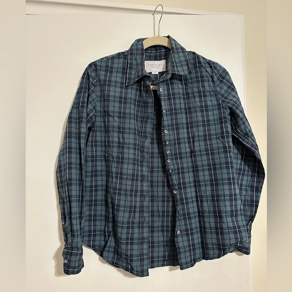 Plaid The Shirt by Rochelle Behrens, nice button detailing, good condition - Picture 2 of 3